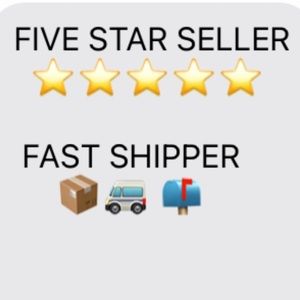 Fast shipper, same/or next weekday ship, five star seller! ⭐️⭐️⭐️⭐️⭐️